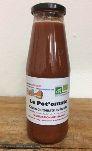 LE POT'OMATES (coulis de tomates au Basilic)