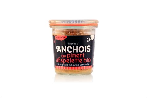 Rillettes d'Anchois au piment d'Espelette bio 105 G