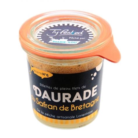 Rillettes de Dorade au safran breton bio 105 G