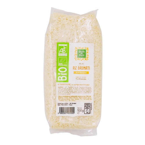 Riz Basmati blanc BIO Grain De Frais 500g