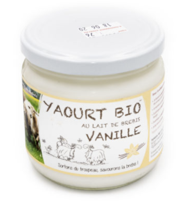 Grand yaourt de brebis à la vanille
