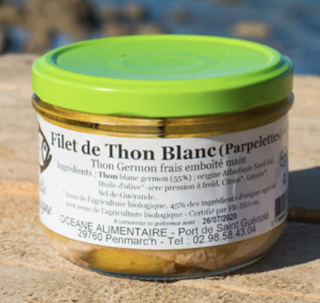 Parpelettes (filets) de thon blanc à l'huile d'olive