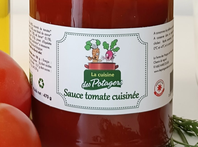 Sauce tomate cuisinée grand bocal