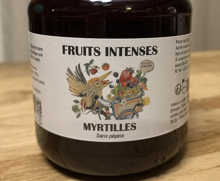 Préparation de fruits intenses Myrtilles