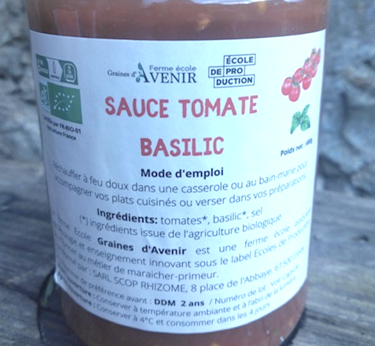 Sauce tomate basilic