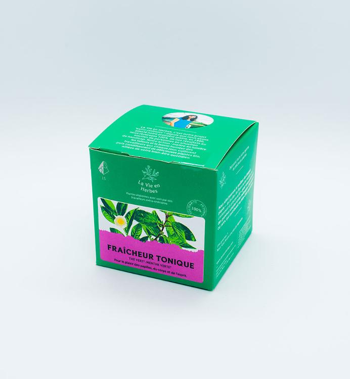 Fraîcheur tonique (thé vert à la menthe) infusettes