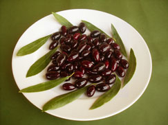 Olives noires koroneïka au naturel