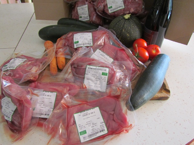 Colis viande bovine 5 kg avec steaks hachés PRE CO POUR 08/12
