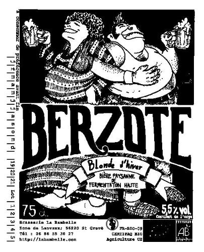 Bière BERZOTE -  Blonde d'hiver