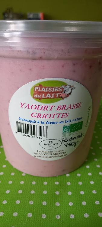 Yaourt Brassé au lait Entier BIO Griottes