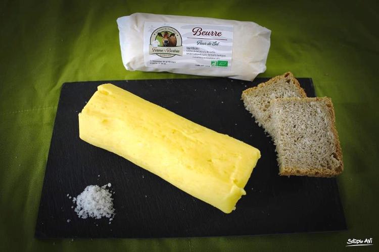 beurre cru bio à la fleur de sel de Guérande (250gr)