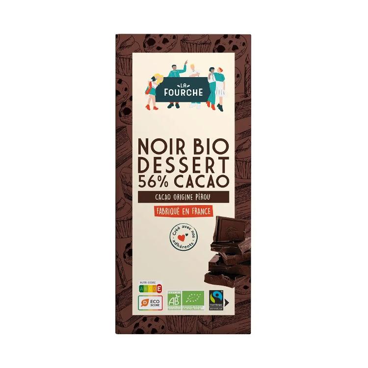 Chocolat noir bio dessert 56 %