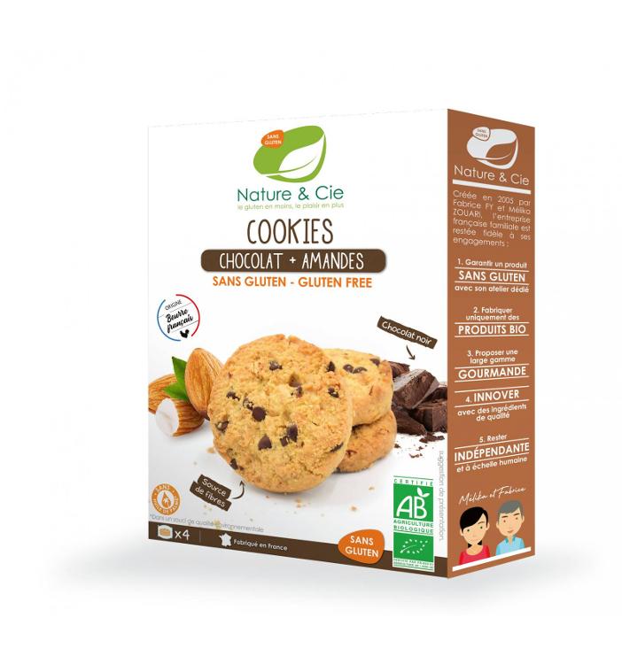 Cookies chocolat-amandes Sans gluten