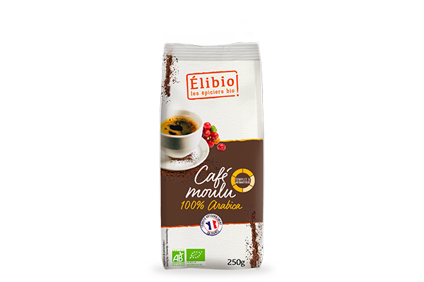 Café 100 % Arabica moulu ELIBIO