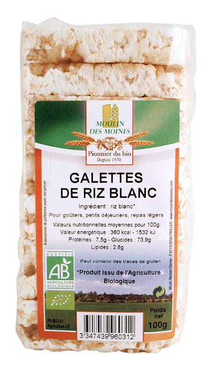 Galette de riz blanc