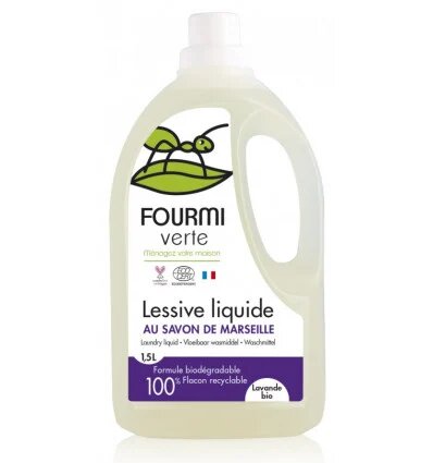 Lessive liquide au savon de marseille 1.5l