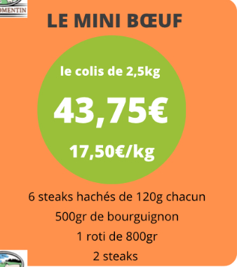 Colis de Boeuf 2,5kg