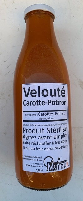 Velouté carottes - potiron
