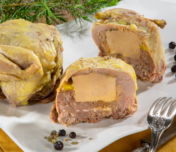 Caille fourrée au foie gras - 280gr - Fins Gourmets