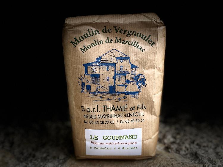 Farine "Gourmand" 8 céréales et 4 graine sur base de blé - 1kg - Minoterie Thamié