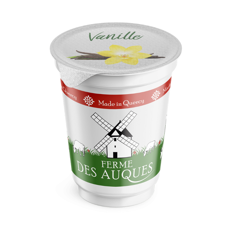 Yaourt Bio - aromatisé vanille 4x125g - GAEC des Auques