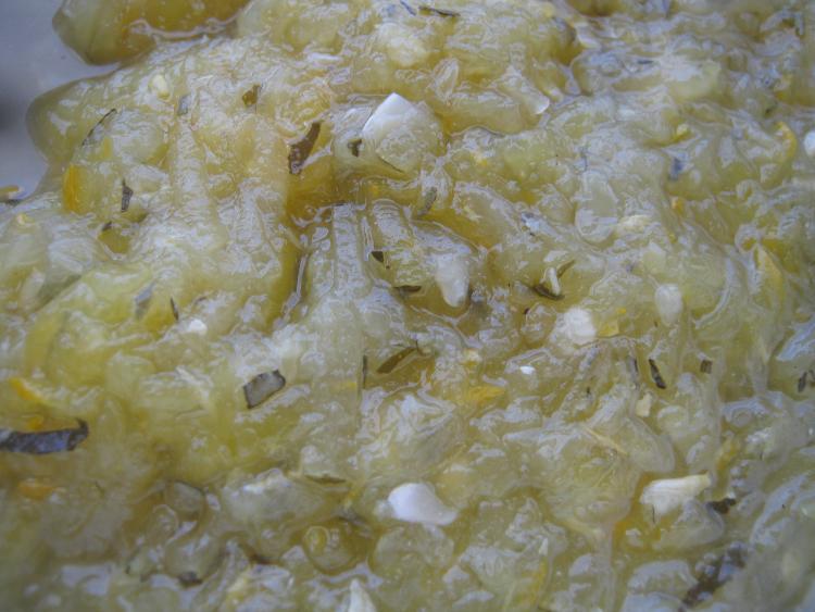 courgettes lacto-fermentées au curry