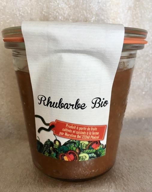 Rhubarbe (Préparation fermière à base de fruits et à teneur allégée en sucre)