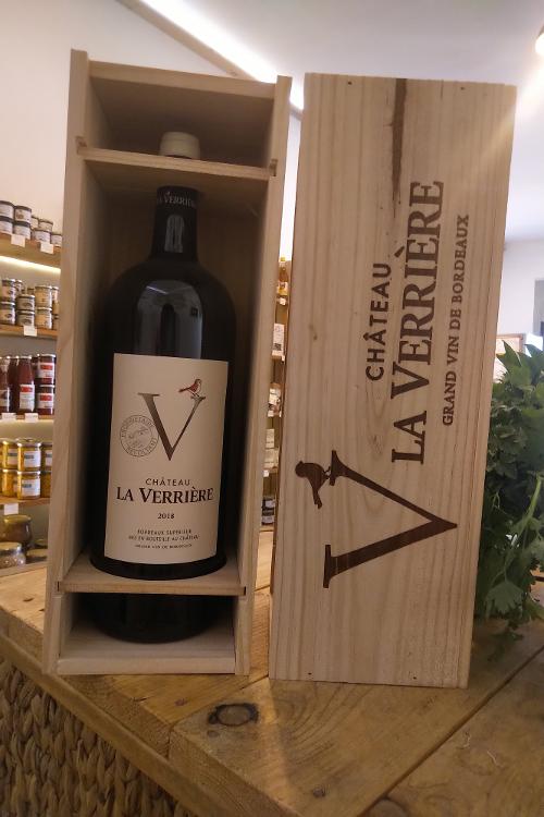 Chateau la Verrière - Grand vin de bordeaux - rouge - 2018 - Magnum 1.5L + Boite en bois