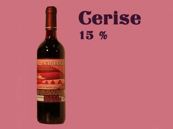 Vin de Cerise - Alcool 15% - 75 cl