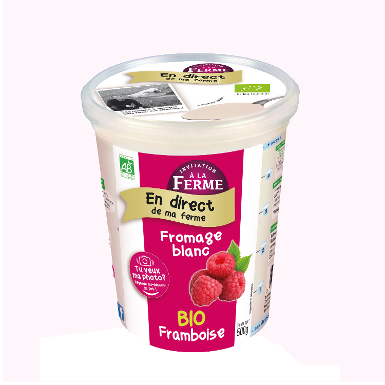 Fromage Frais Framboises 500g