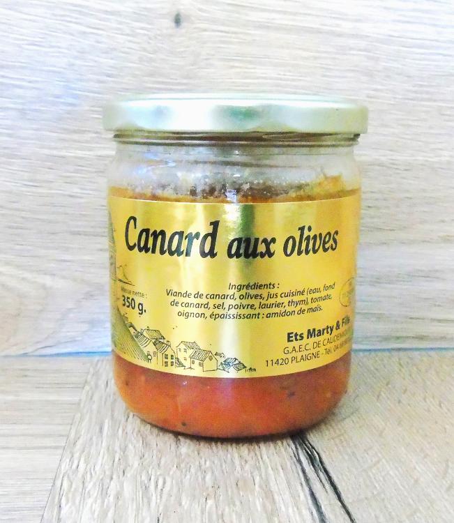 Canard aux olives 350g.