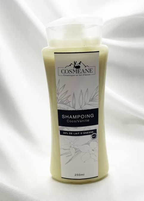 Shampoing Coco Vanille au lait d'ânesse 250ml.