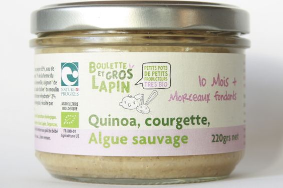 Quinoa, courgette, algue sauvage - dès 10 mois