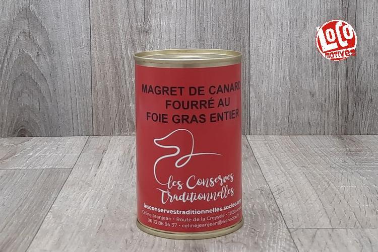 Magret de canard fourré au foie gras entier