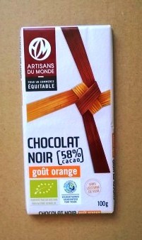 Chocolat noir AMANDES 58% cacao sucre complet - (archive/ne pas utiliser)