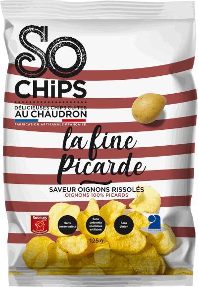 Chips La fine Picarde oignons rissolés