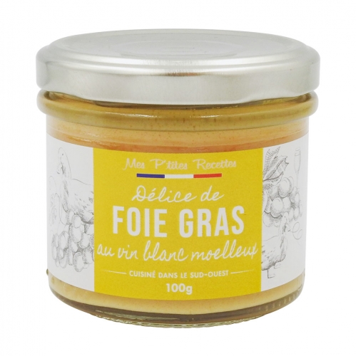 Délice de foie gras de canard au vin blanc moelleux