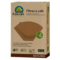 Filtres à café compostables N°4 x 100