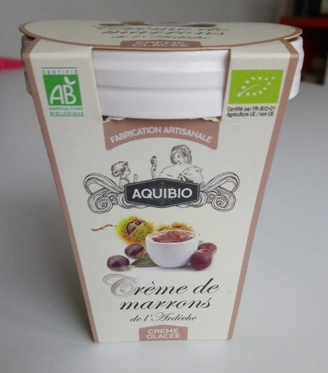 Crème glacée à la Crème de Marron d'Ardèche AQUIBIO