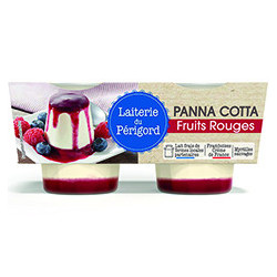 Panna cotta fruits rouges 2x100g