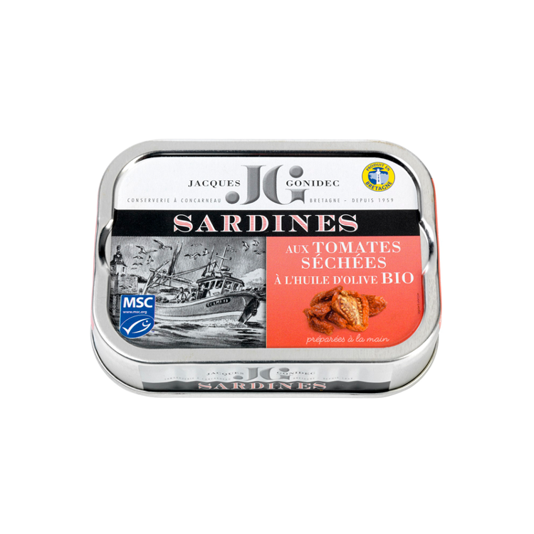 Sardine aux tomates séchées à huile d'olive bio (115g)