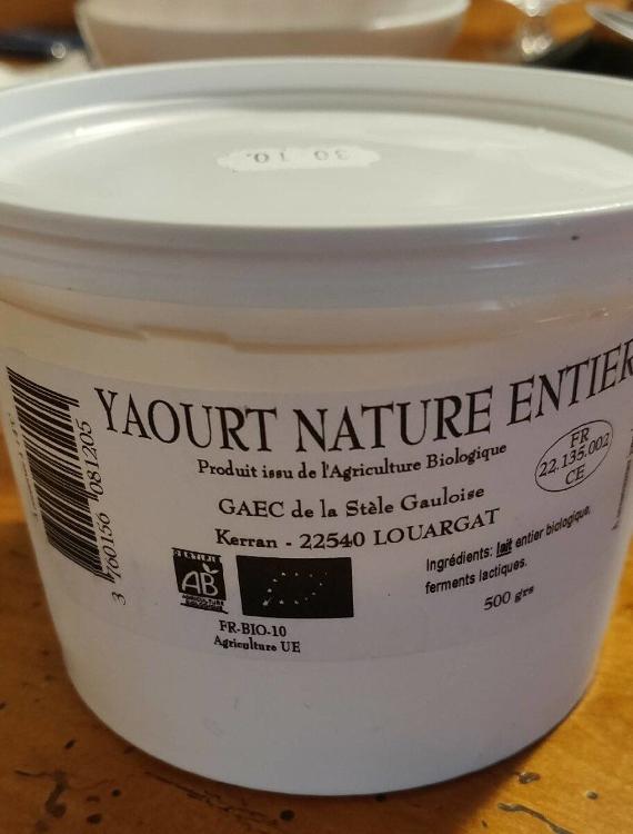 yaourt nature 500 gr