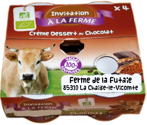 Crème dessert chocolat - Ferme de la Futaie