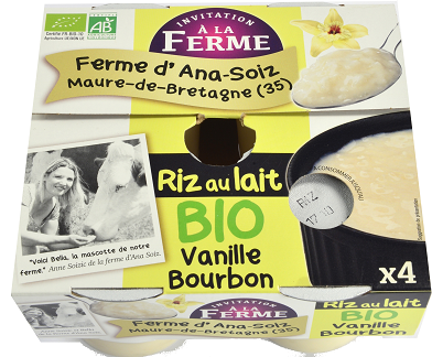 Riz au lait vanille Bourbon - Ferme d'Ana-Soiz