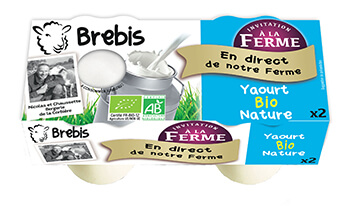 Pack yaourt brebis nature - Invitation à la Ferme