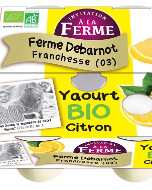 Yaourt citron - Ferme Debarnot