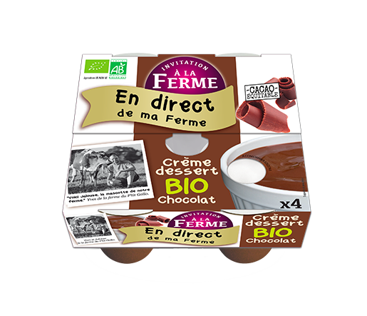 Crème dessert Bio - Cacao équitable