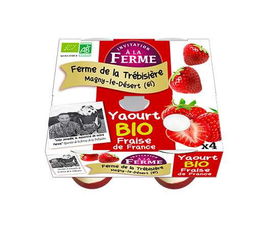 Yaourt à la fraise de France Bio