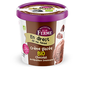 Crème glacée au chocolat bio