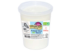 Fromage blanc au lait de chèvre bio - pot de 500g